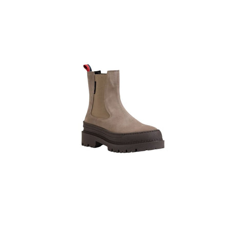 Tommy Hilfiger Gray Suede Leather Boot